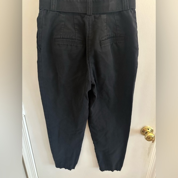 A.L.C. Black Pants w/ Belt Barrel Leg Paper Bag Pants - ALC Diego - Picture 8 of 13